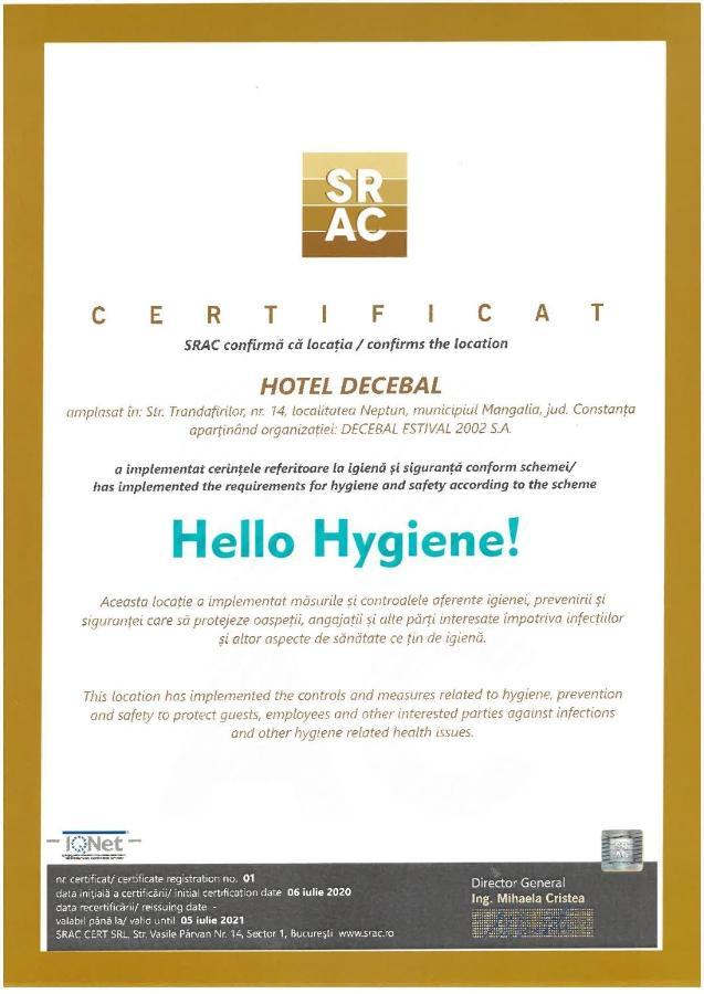 Hotel Decebal Neptun Εξωτερικό φωτογραφία